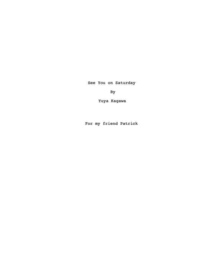 Title page — See You on Saturday